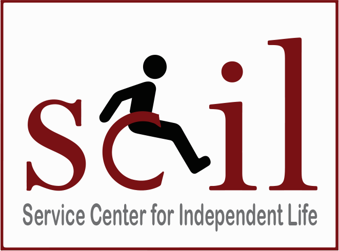 SCIL logo. Service Center for Independent Living.