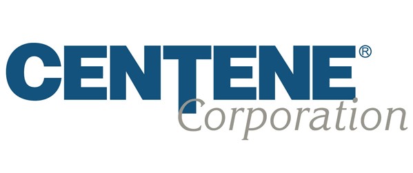 CENTENE Corporation Blue and grey lettering