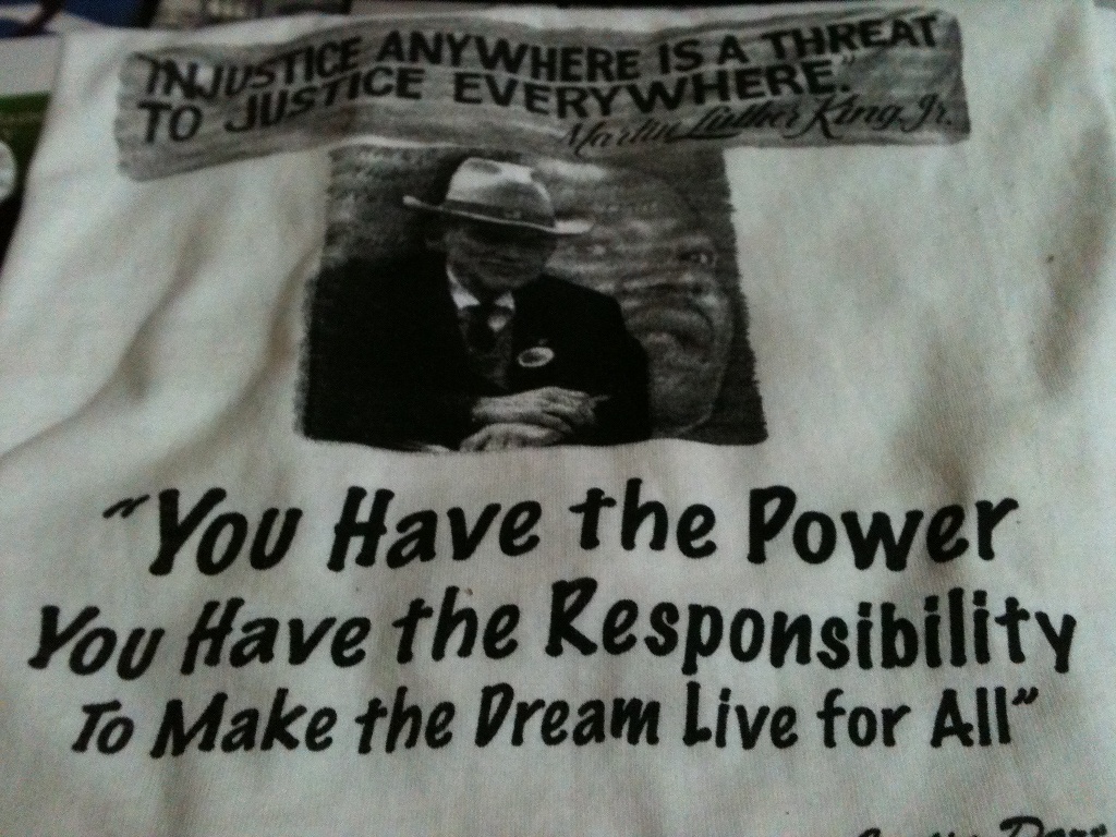 Justin Dart - Dr. King TShirt 20 contribution includes shippipng